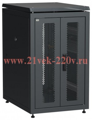 Шкаф сетевой 19дюйм LINEA N 18U 600х800мм передняя перфорированная распаш. двуствор. задняя перфорир