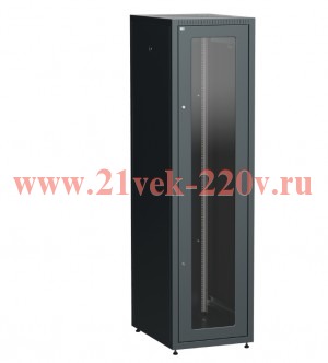 ITK Шкаф LINEA E 33U 600х800мм двери 2шт стек. и метал. чер.
