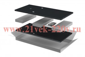 Комплект стенок боковых 800мм для шкафа 42U черн. LINEA E ITK LE05-42UX8-X
