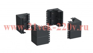 Уголок цоколя h=200мм черн. (уп.8шт) LINEA S ITK LS-BC05-B0-02