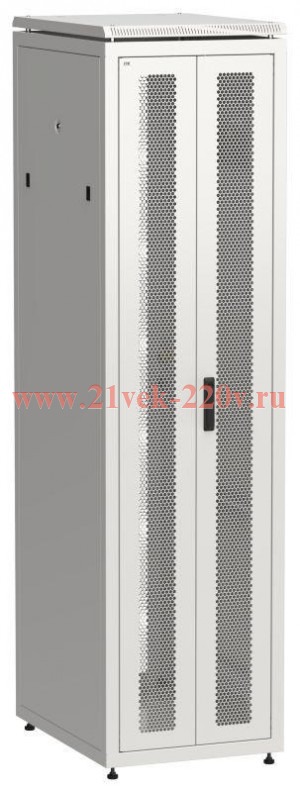 Шкаф сетевой 19дюйм LINEA N 47U 600х800мм передняя перфорированная распаш. двуствор. задняя перфорир