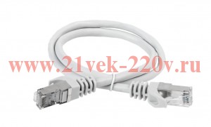 ITK Коммутационный шнур (патч-корд), кат.6А UTP, LSZH, 10м, серый