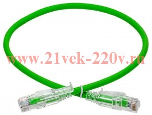 Патч-корд кат.6 UTP 1м standart лент. замок зел. ITK PC02-C06UL-1M-SC-RL