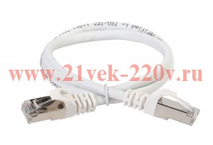 ITK Коммутационный шнур кат. 5Е FTP LSZH 0,5м белый