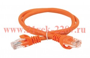 ITK Коммутационный шнур кат. 6 UTP PVC 2м оранжевый