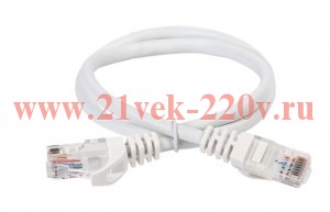 ITK Коммутационный шнур кат. 6 UTP PVC 2м белый