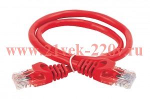 ITK Коммутационный шнур (патч-корд), кат.6 UTP, 2м, красный