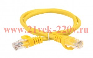 ITK Коммутационный шнур кат. 6 UTP PVC 2м желтый