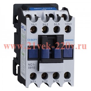 Контактор NC1-0901 9А 230В/АС3 1НЗ 50Гц (R) CHINT