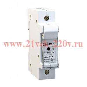 Держатель плавких вставок с индикацией RT28-63X 14х51 2П CHINT 520516