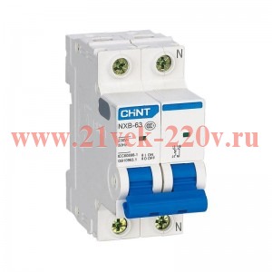 Выключатель автоматический 1п+N B 25А 6кА NXB-63 (R) CHINT 814081