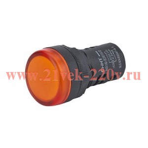 Индикатор ND16-22DS/2C оранж. компактный встроен. резистор IP65 AC/DC 24В (R) (CHINT) 828117
