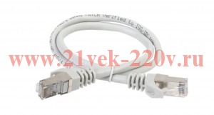 ITK Коммутац. шнур (патч-корд), кат.5Е FTP, 2м, серый