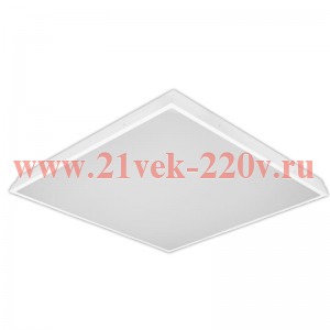 Светильник светодиодный ДВО-1002 36Вт 4000К IP54 595х595х55 опал равномерн. панель EKF LPL-1002-OP-3