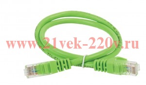 ITK Коммутационный шнур кат. 6 FTP PVC 0,5м зеленый