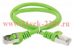 ITK Коммутационный шнур кат. 6 FTP PVC 1м зеленый