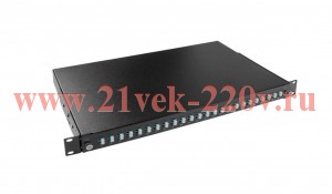 Кросс оптический 1U выдвижн. корпус с кассетой и планками SC/DLC ITK FOBR-1U-00