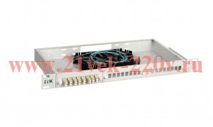 ITK 1U кросс укомплектованный: LC (duplex) 20шт; (OM4)
