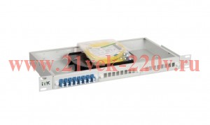 ITK 1U кросс укомплектованный: LC (duplex) 20шт; (OS2)