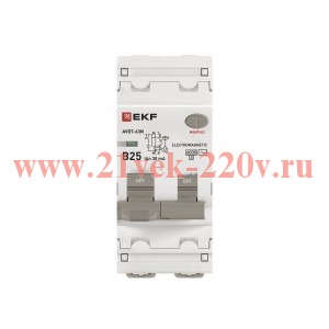 Выключатель автоматический дифференциального тока 2п (1P+N) B 25А 30мА тип AC 6кА АВДТ-63N (электром