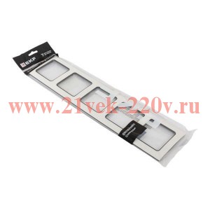 Рамка 5-м Стокгольм бел. с линией цвета черн. EKF EAM-G-306-10
