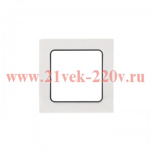 Рамка 1-м Стокгольм бел. с линией цвета черн. PROxima EKF EXM-G-304-10