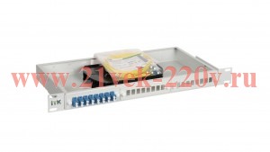 ITK 1U кросс укомплектованный: SC (duplex) 4шт; (OS2)