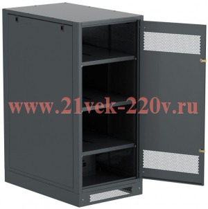 Шкаф LINEA B (пустой) 1350х600мм дверь метал. черн. ITK LB05-13H69-M