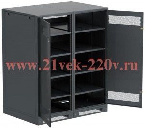 Шкаф LINEA B (пустой) 1700х1400мм дверь двустворч. метал. черн. ITK LB05-17H49-2M