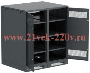 Шкаф LINEA B (пустой) 1350х1200мм дверь двустворч. метал. черн. ITK LB05-13H29-2M