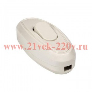 Переключатель бра бел. 6А 250В EKF Simple