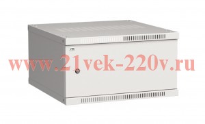 ITK Шкаф LINEA WE 6U 600x600мм дверь металл серый