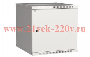 ITK Шкаф LINEA WE 9U 600x450мм дверь металл серый