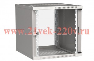 ITK Шкаф LINEA WE 9U 600x600мм дверь стекло серый