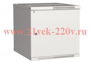 ITK Шкаф LINEA WE 9U 600x600мм дверь металл серый