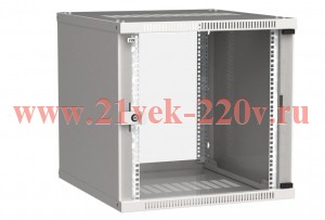 ITK Шкаф LINEA WE 12U 600x650мм дверь стекло серый