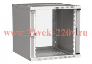 ITK Шкаф LINEA WE 12U 600x450мм дверь стекло серый