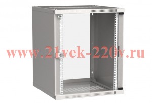 ITK Шкаф LINEA WE 15U 600x650мм дверь стекло серый