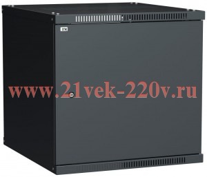 Шкаф LINEA WE 9U 600х650мм дверь металл черн. ITK LWE5-09U67-MF