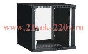 ITK Шкаф LINEA WE 12U 600x650мм дверь стекло черный