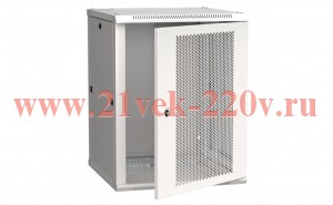 ITK Шкаф LINEA W 15U 600x600 мм дверь перфорированная, RAL7035
