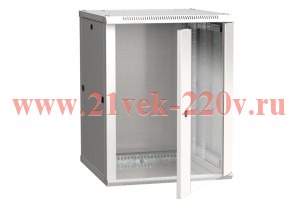 ITK Шкаф LINEA W 18U 600x600 мм дверь стекло, RAL7035