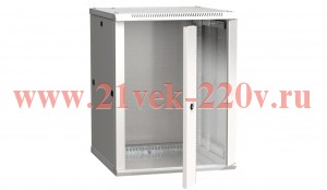 ITK Шкаф LINEA W 15U 600x600 мм дверь стекло в сборе, RAL7035