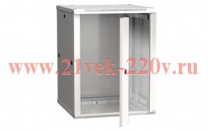 ITK Шкаф LINEA W 18U 600x600 мм дверь стекло в сборе, RAL7035