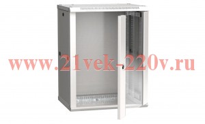 ITK Шкаф LINEA W 18U 600x450 мм дверь стекло в сборе, RAL7035