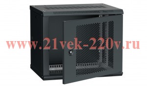 ITK Шкаф LINEA W 6U 600x450 мм дверь перфорированная, RAL9005