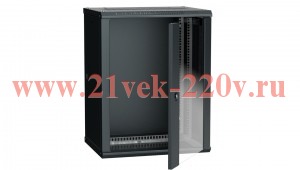 ITK Шкаф LINEA W 12U 600x450 мм дверь стекло в сборе, RAL9005