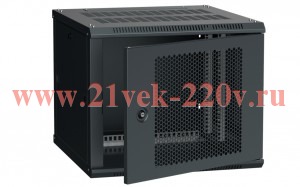 ITK Шкаф LINEA W 9U 600x600 мм дверь перфорированная, RAL9005