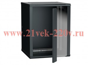 ITK Шкаф LINEA W 15U 600x600 мм дверь стекло, RAL9005