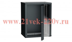 ITK Шкаф LINEA W 18U 600x450 мм дверь стекло в сборе, RAL9005